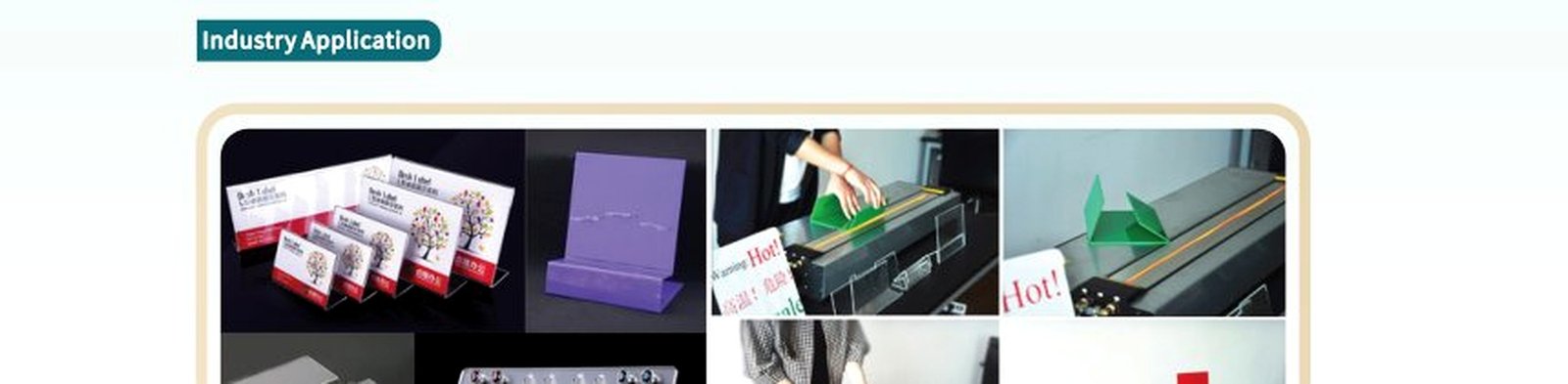 استخدامات Acrylic Bending Machine