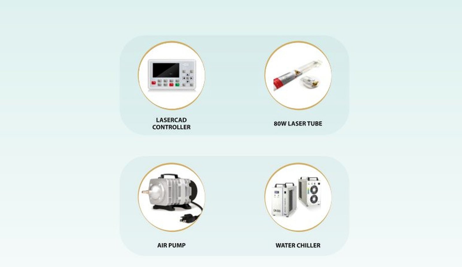 شرح ميزات Co2 Laser Machine NAB-6090A