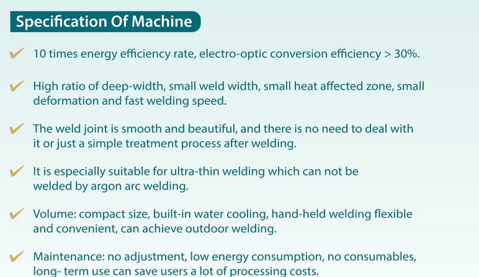 شرح ميزات Fiber Laser Welding NAB-1500