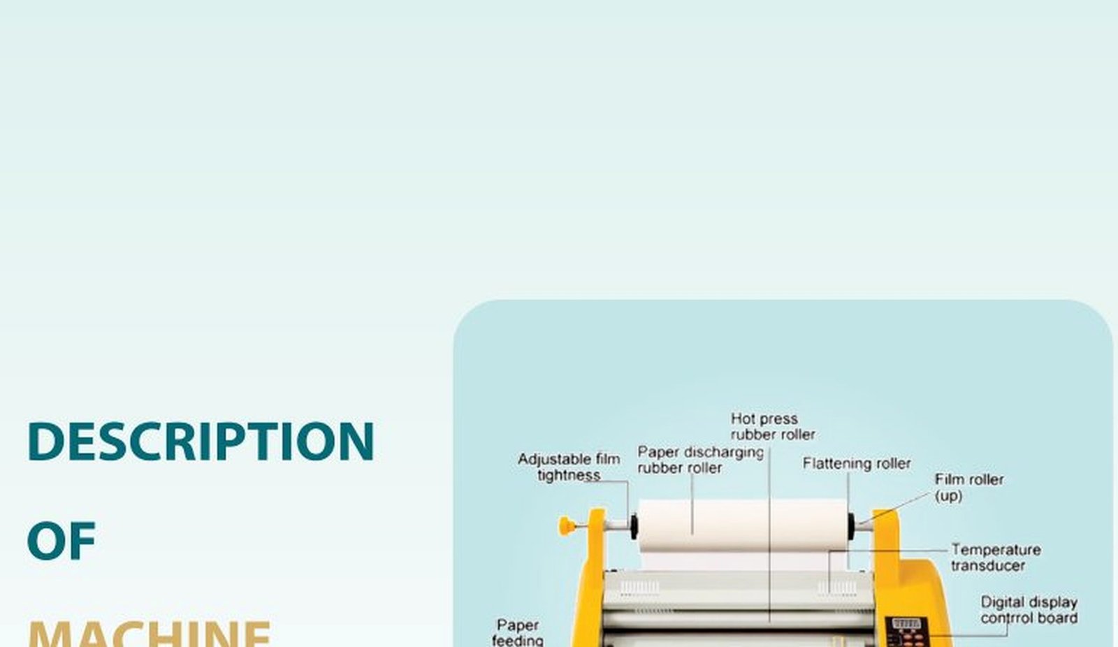 شرح ميزات Laminator Machine NAB-A3-L