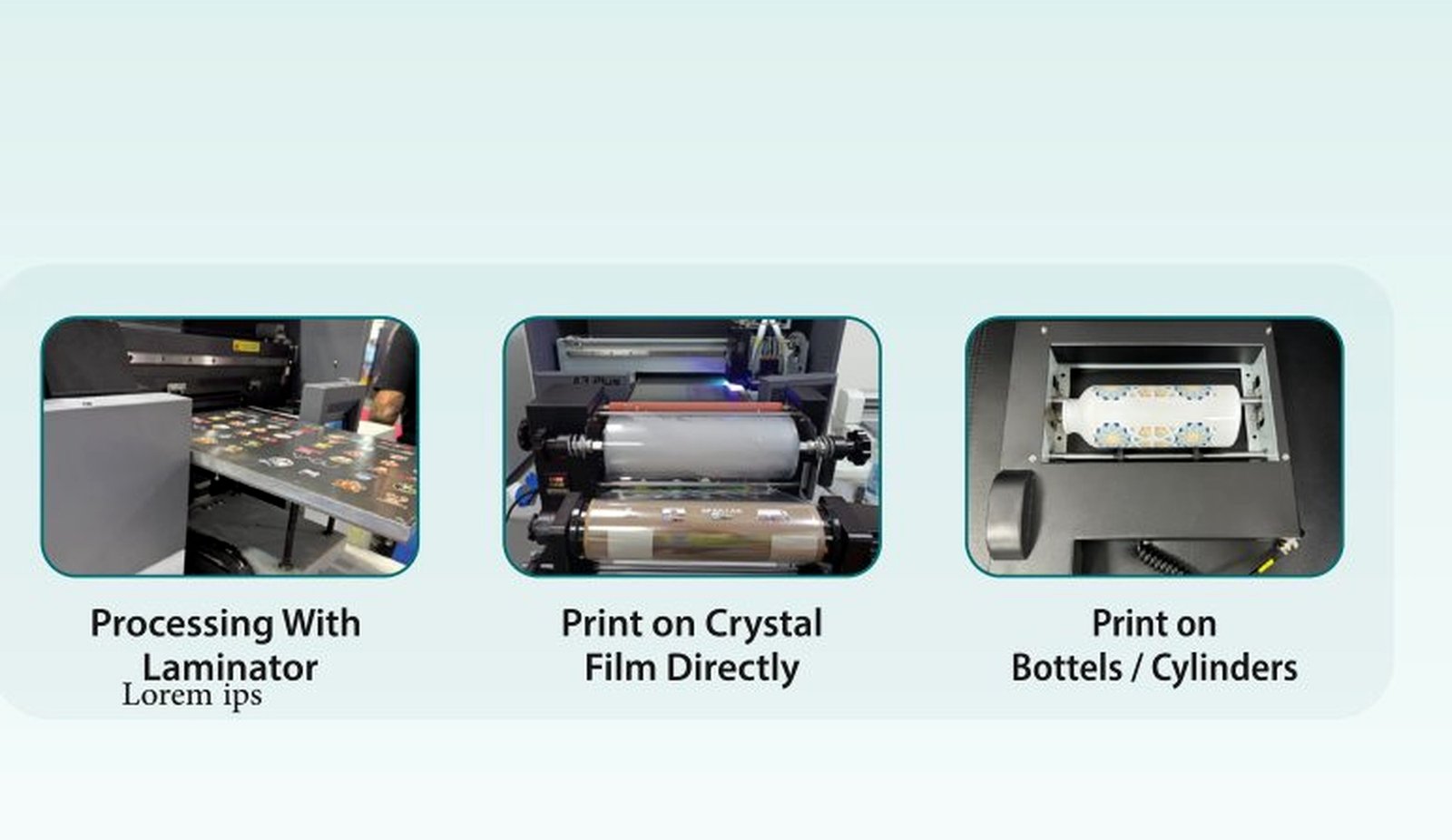 شرح ميزات UV DTF Printer NAB-A3 UV DTF