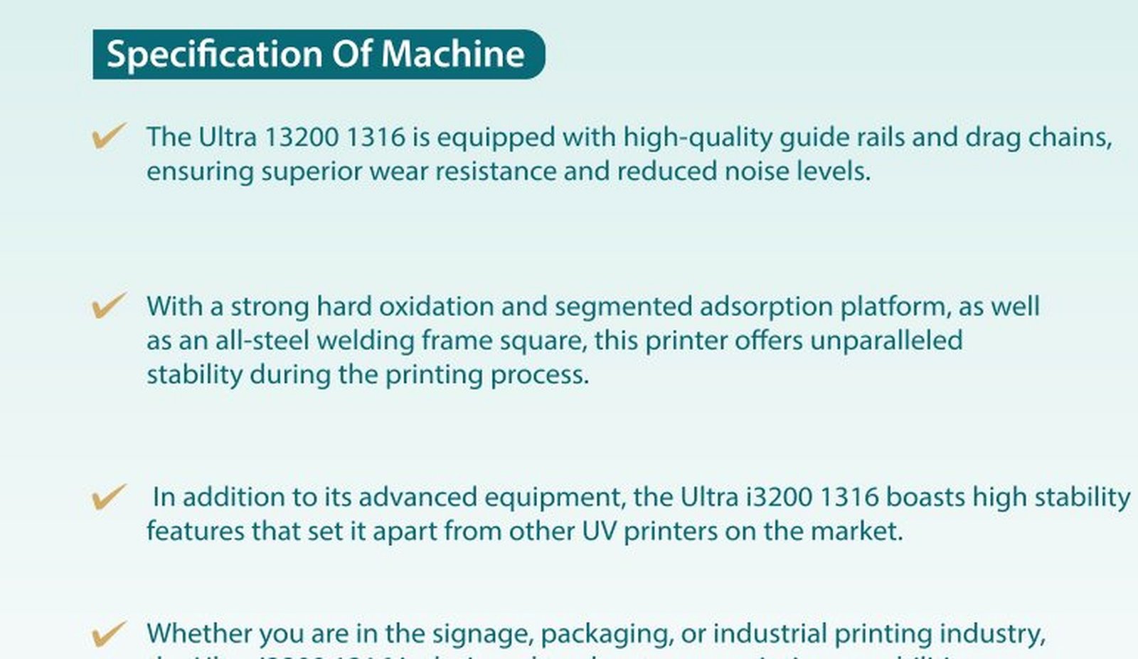 شرح ميزات UV Flatbed Printer NAB-1316